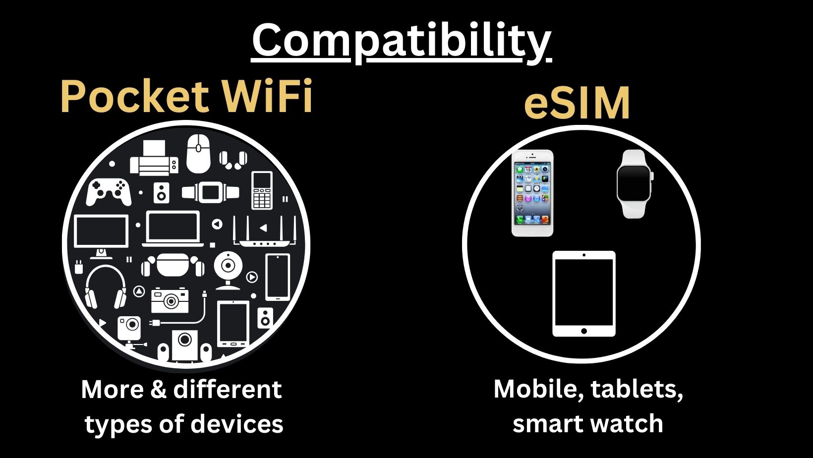 eSIM vs. Pocket WiFi eSIM WiFi hotspot