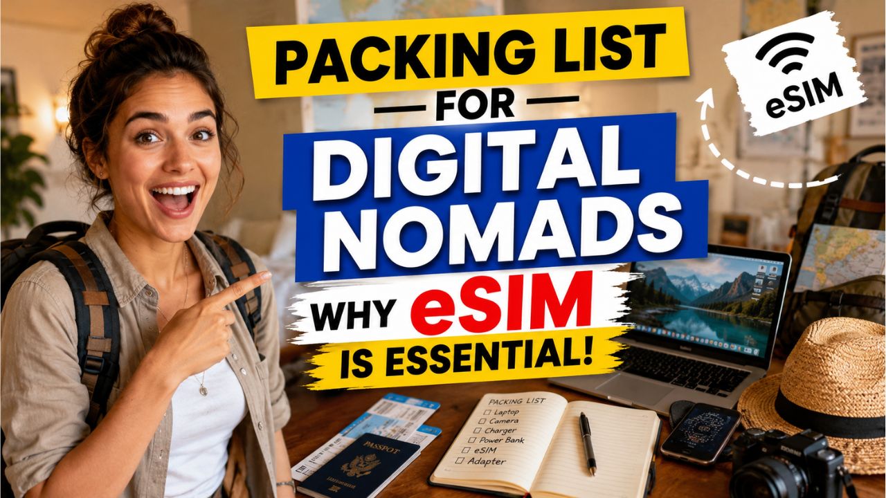 Hubbing Ecom Pvt Ltd | Packing List for Digital Nomads: Why eSIM Is Essential