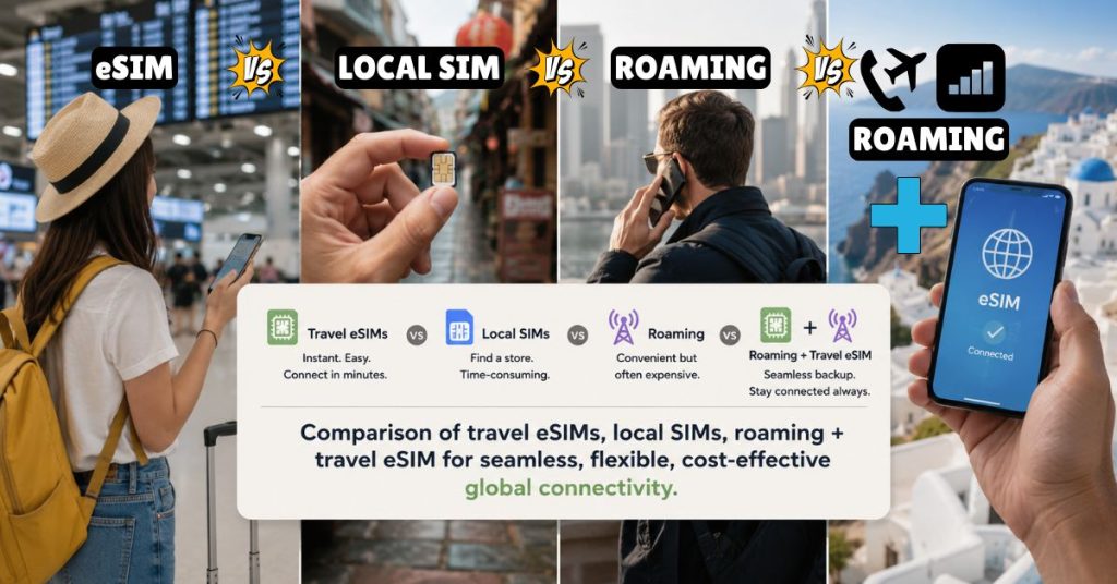 Hubbing Ecom Pvt Ltd | Travel eSIM vs Local SIM vs International Roaming: What Luxury Travelers Prefer Now