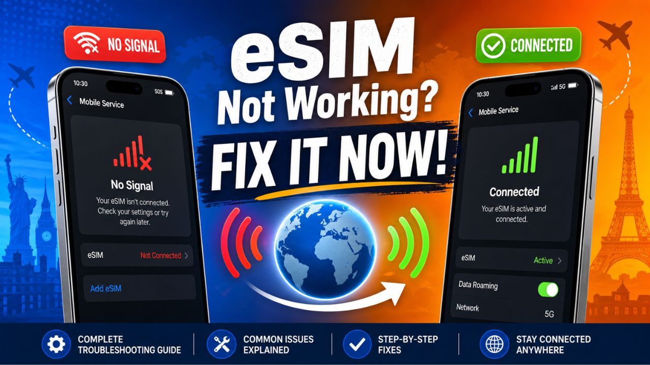 Hubbing Ecom Pvt Ltd | Complete eSIM Troubleshooting Guide — Why It's Not Working & How to Fix It