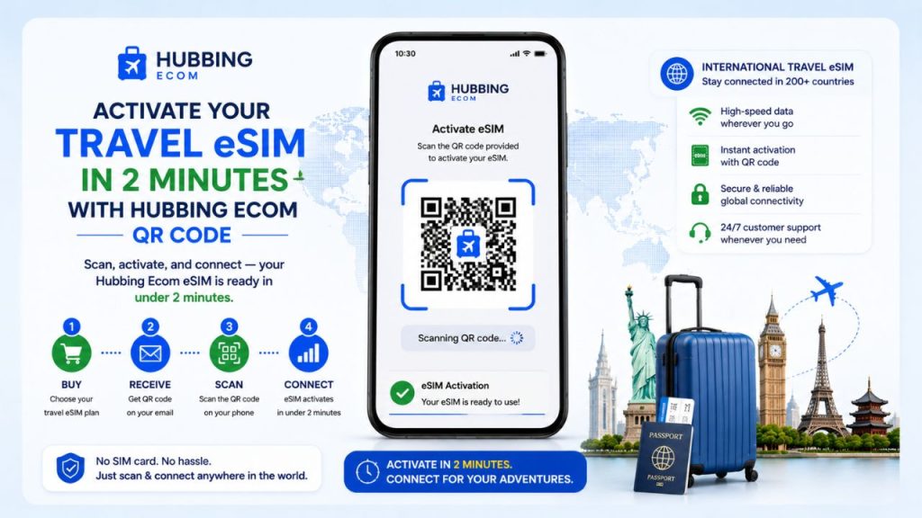 Hubbing Ecom Pvt Ltd | How to Use eSIM Abroad Without Missing Your Indian Bank OTP or UPI Alert