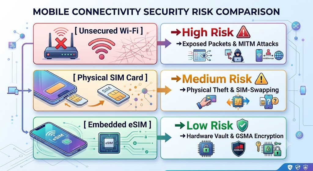 Hubbing Ecom Pvt Ltd | eSIM Security and Privacy: Is Your Data Safe When Traveling?