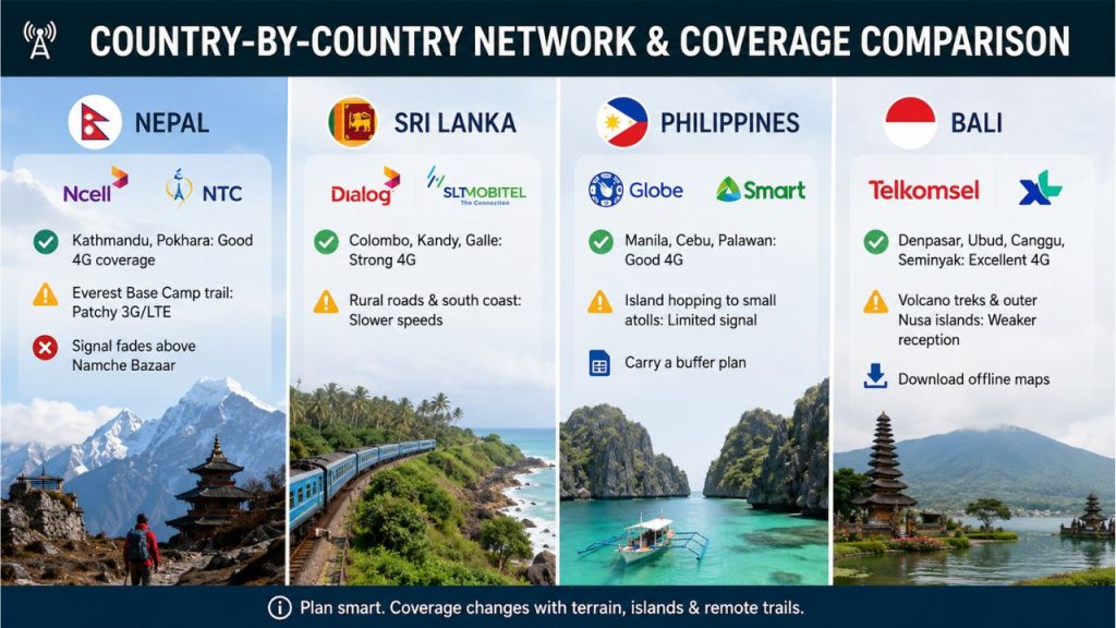 Hubbing Ecom Pvt Ltd | Best eSIM,Physical SIM for Southeast Asia: Nepal, Sri Lanka, Philippines, Bali Compared