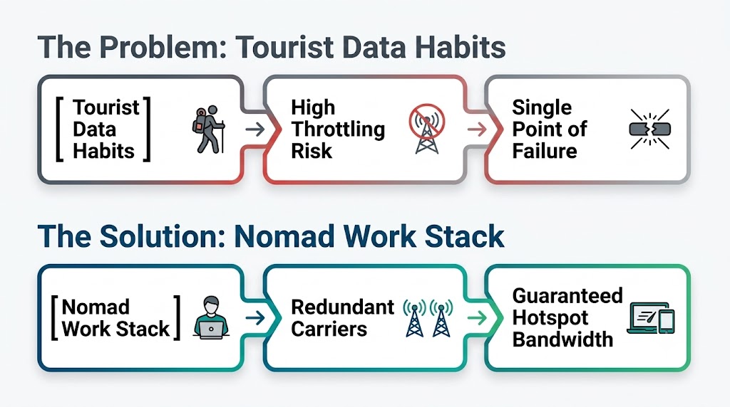 Hubbing Ecom Pvt Ltd | eSIM for Digital Nomads and Remote Workers: The Complete Connectivity Setup in 2026