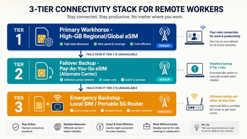 Hubbing Ecom Pvt Ltd | eSIM for Digital Nomads and Remote Workers: The Complete Connectivity Setup in 2026