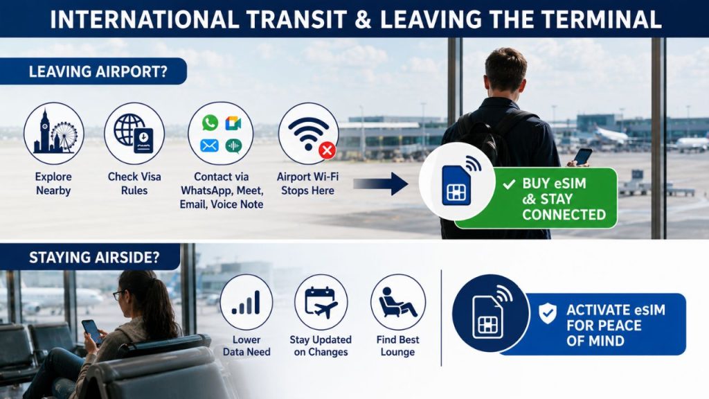 Hubbing Ecom Pvt Ltd | eSIM for Short Layovers and Airport Transit: Do You Really Need Data for 2–6 Hours?