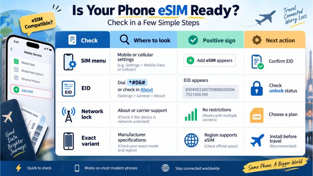 Hubbing Ecom Pvt Ltd | Symbaa  – Global eSIM & Travel SIM | Is Your Phone eSIM Compatible? Check in 60 Seconds
