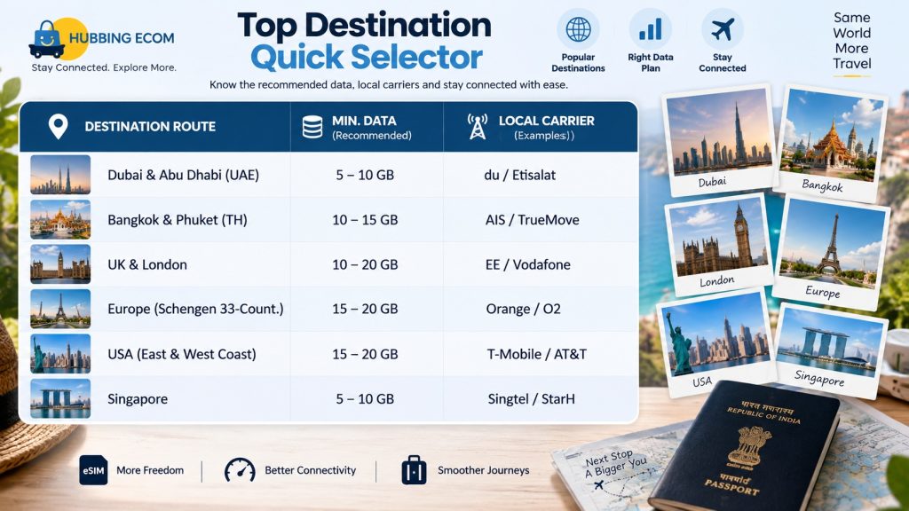 Hubbing Ecom Pvt Ltd | Symbaa  – Global eSIM & Travel SIM | Best eSIM for Indian Travelers Going Abroad: Complete 2026 Guide