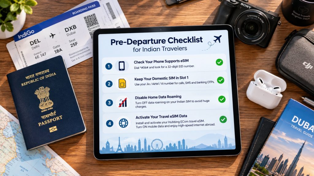 Hubbing Ecom Pvt Ltd | Symbaa  – Global eSIM & Travel SIM | Best eSIM for Indian Travelers Going Abroad: Complete 2026 Guide