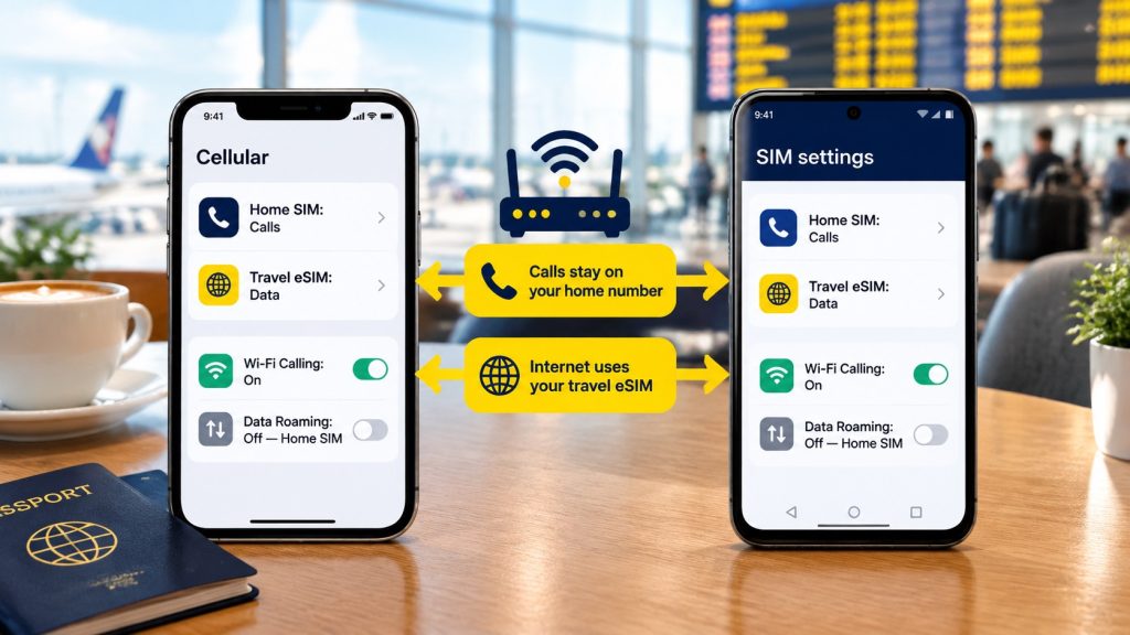 Hubbing Ecom Pvt Ltd | Symbaa  – Global eSIM & Travel SIM | Does Travel eSIM Support Wi-Fi Calling? How to Check Your Phone