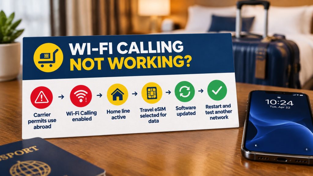 Hubbing Ecom Pvt Ltd | Symbaa  – Global eSIM & Travel SIM | Does Travel eSIM Support Wi-Fi Calling? How to Check Your Phone