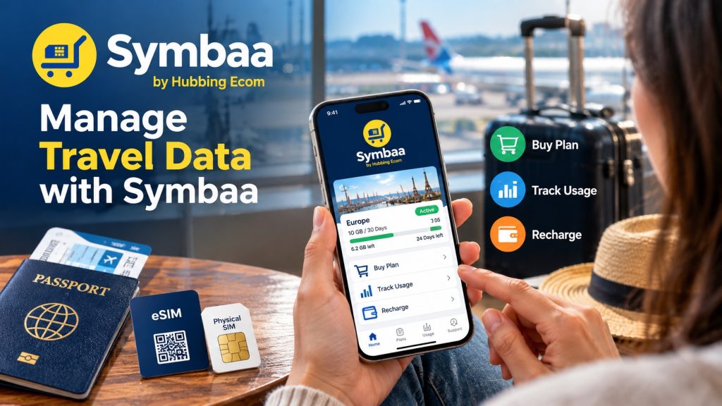 Hubbing Ecom Pvt Ltd | Symbaa  – Global eSIM & Travel SIM | Does a VPN Work with Travel eSIM? Common Problems, Fixes & Tips