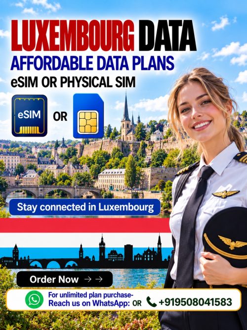 Hubbing Ecom Pvt Ltd | Symbaa  – Global eSIM & Travel SIM|Luxembourg Data eSIM & Physical Data SIM Card for Travel | Symbaa