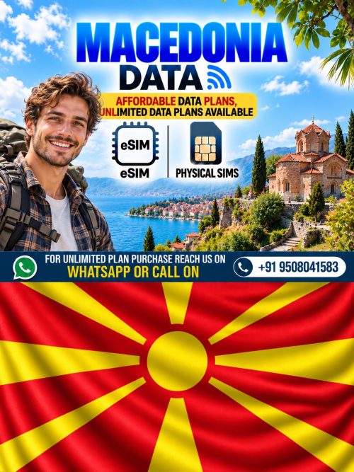 Hubbing Ecom Pvt Ltd | Symbaa  – Global eSIM & Travel SIM|Macedonia Data eSIM & Physical Data SIM Card for Travel | Manage Data with Symbaa App